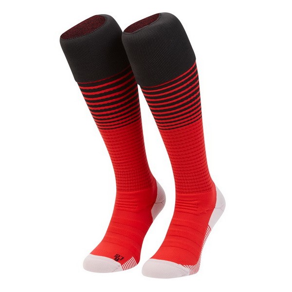 Manchester United Socken Heim 2018-19 Rote Fussballtrikots Günstig